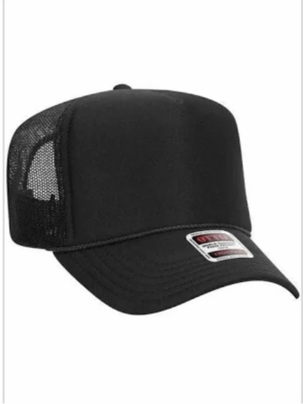 Classic Black Mesh Trucker Hat with a “B”